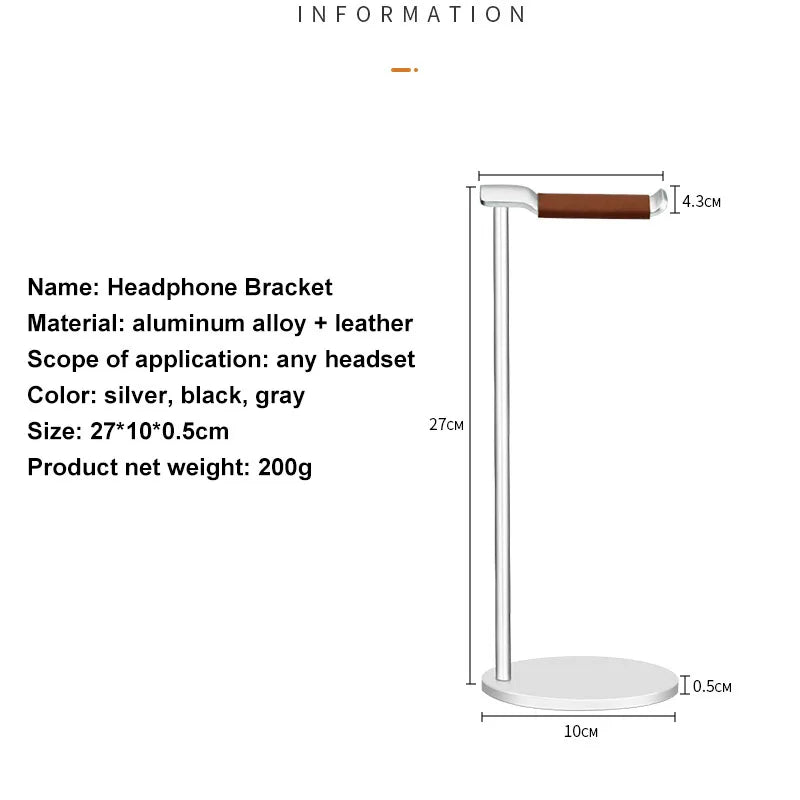 Aluminum Headphone Stand