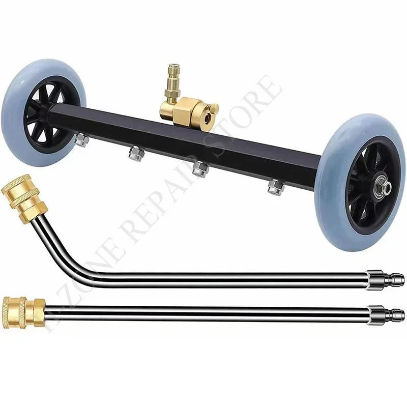 5000PSI car chassis high pressure washer 16 inch electric car washing locomotive bottom water broom with 2 extension rods