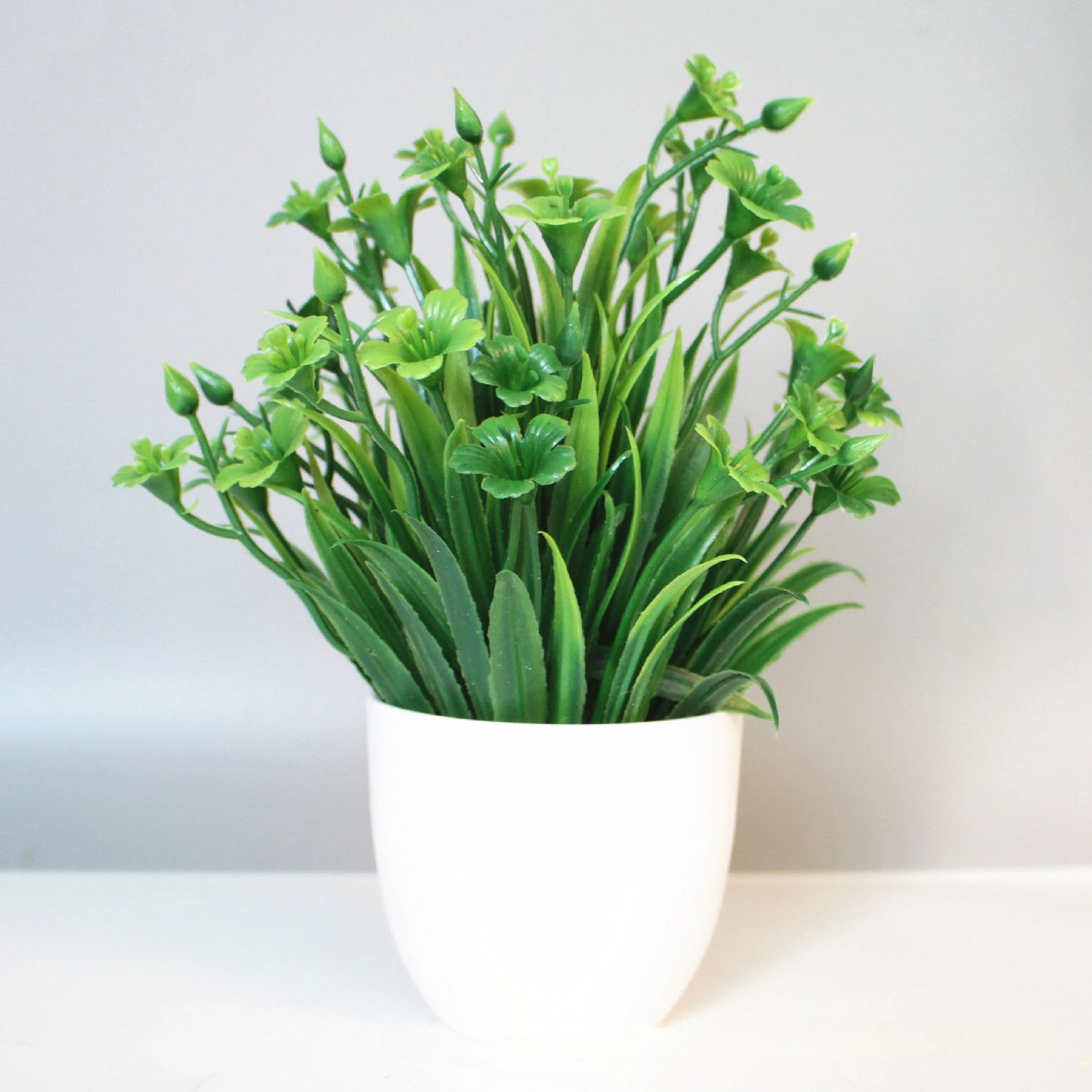 Mini Artificial Desk Plant (Faux Bonsai Decor)