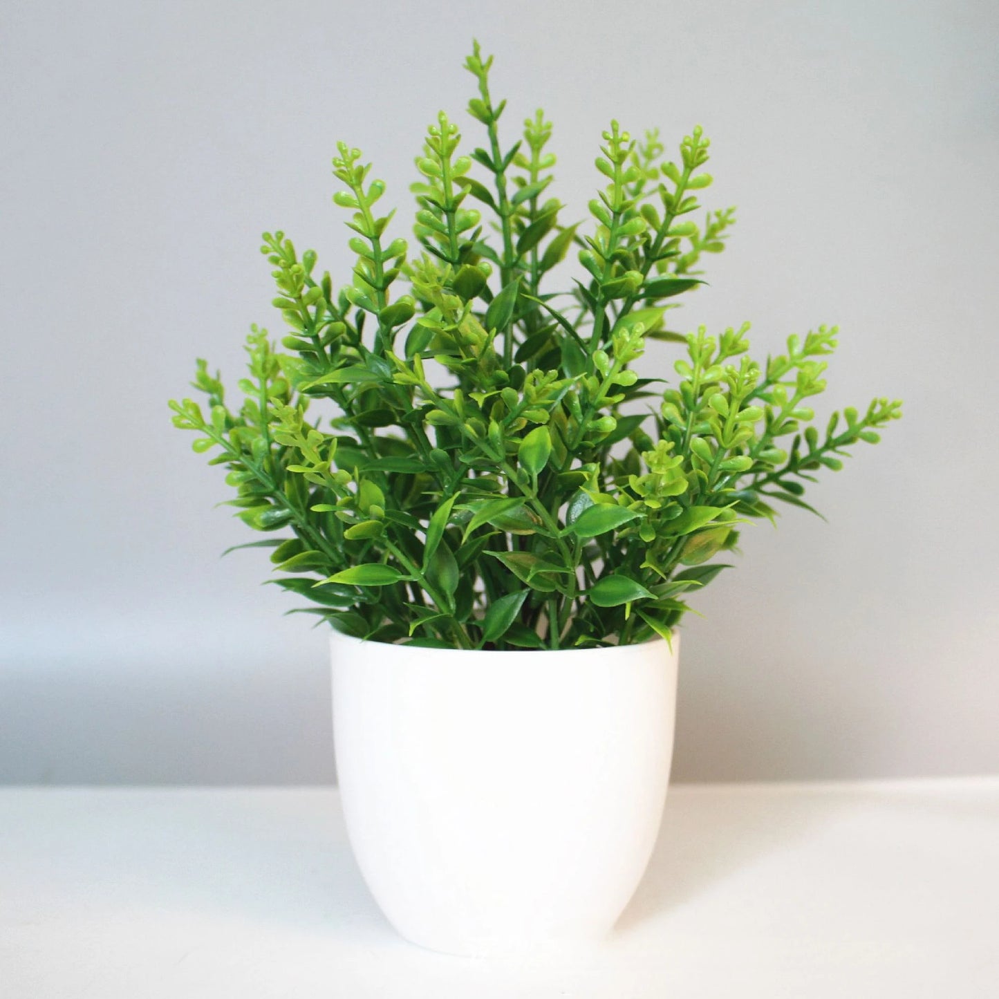 Mini Artificial Desk Plant (Faux Bonsai Decor)