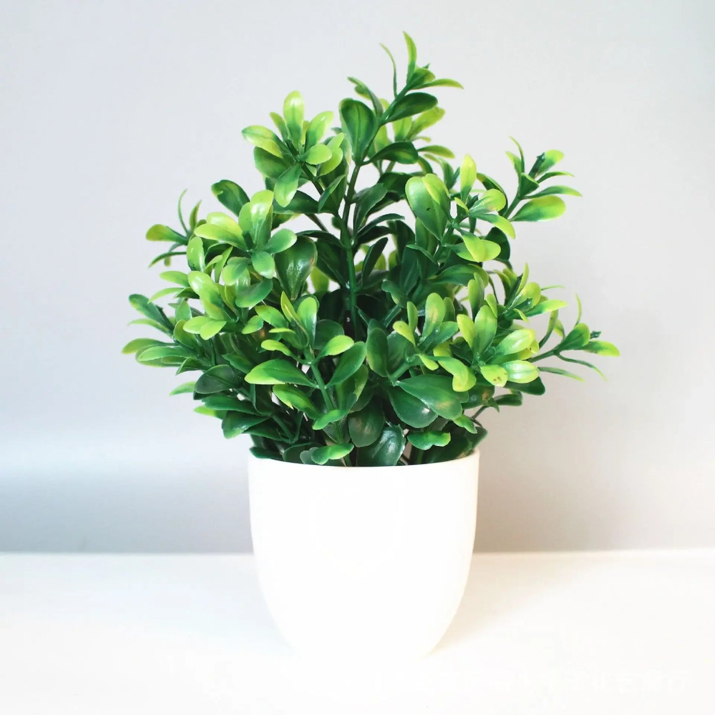 Mini Artificial Desk Plant (Faux Bonsai Decor)