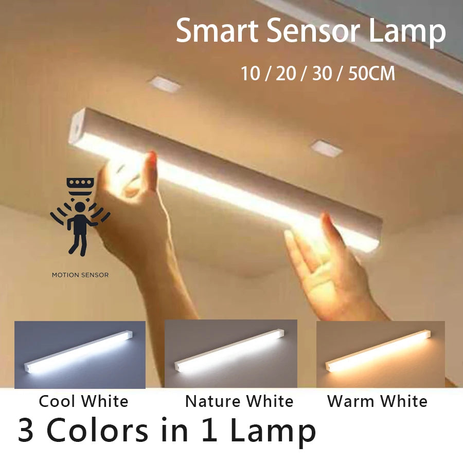 Wireless Motion Sensor LED Light Bar (USB Rechargeable)