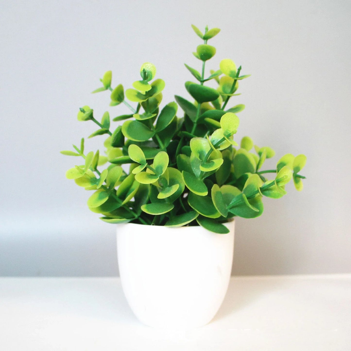 Mini Artificial Desk Plant (Faux Bonsai Decor)